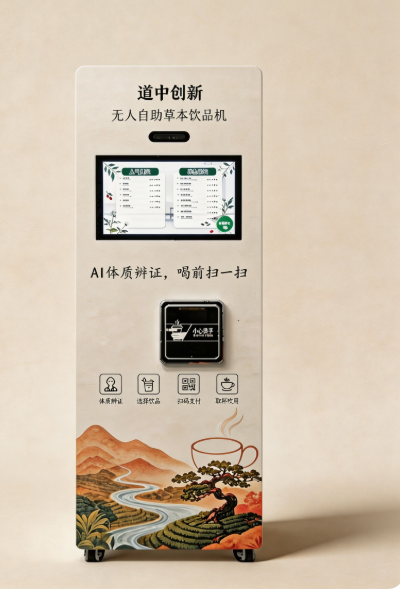 DOZZON AI 无人草本饮品终端产品实拍